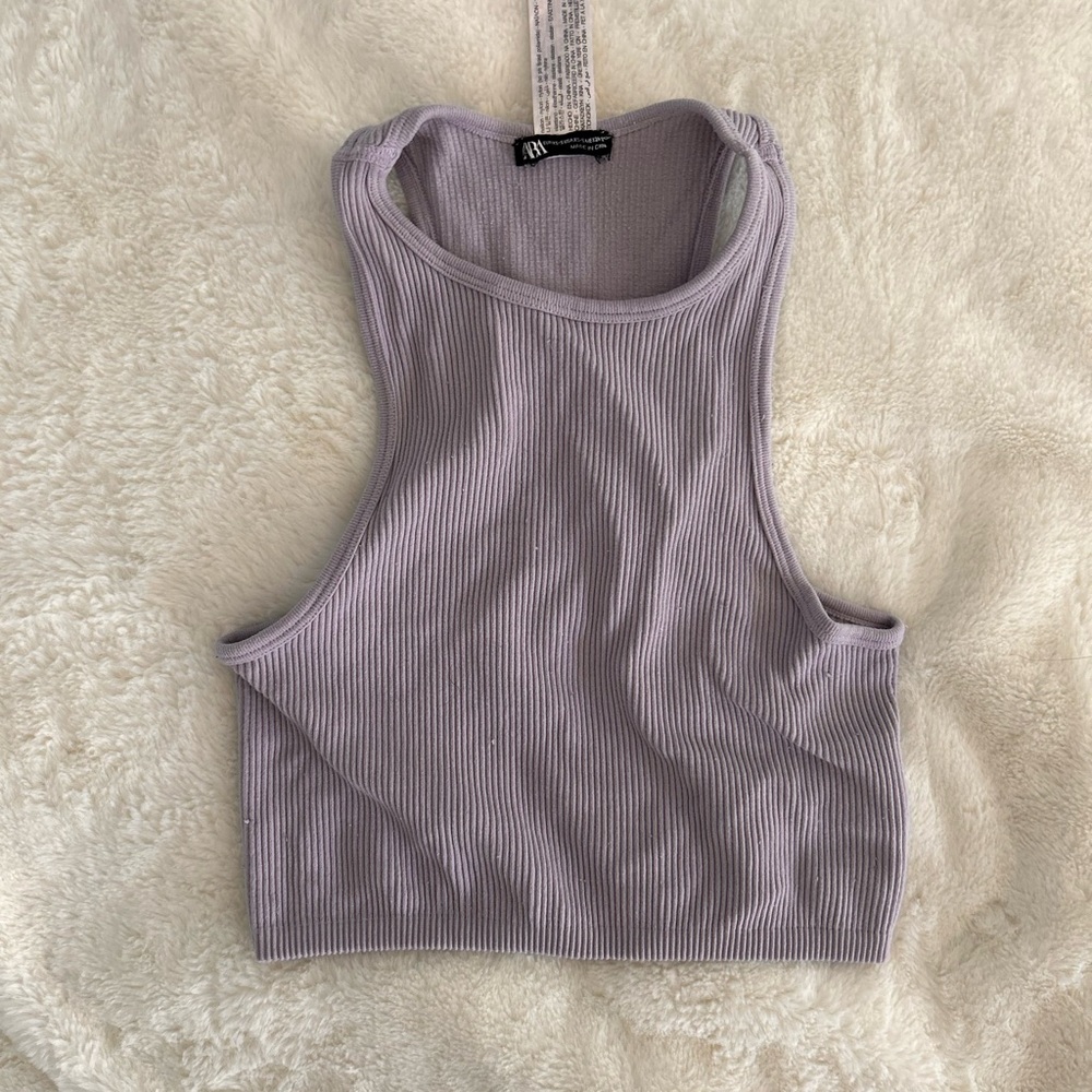 Zara purple racerback tank
